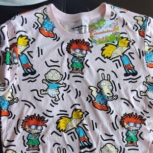 Nickelodeon Kids Cartoon Print Shirt - Pink
